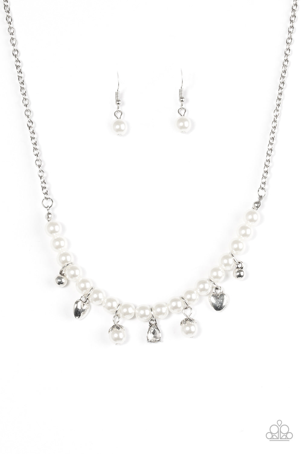 Paparazzi Accessories - A HEART-Luck Story - White