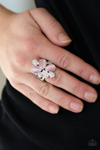 Paparazzi Accessories - Diamond Daisies - Pink