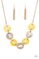 Paparazzi Accessories - Retro Retrograde - Yellow