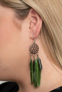 Paparazzi Accessories - In Your Wildest DREAM-CATCHERS - Green