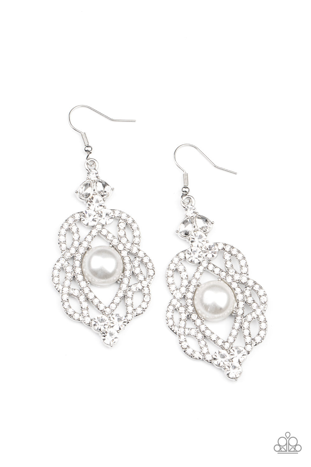 Paparazzi Accessories - Rhinestone Renaissance - White