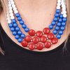 Paparazzi Accessories - Beach Bauble - Multi (White, Red & Blue)