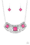 Paparazzi Accessories - Feeling Inde-Pendant - Pink
