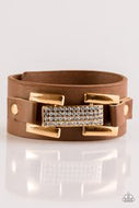 Paparazzi Accessories - Going Platinum - Brown