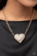 Paparazzi Accessories - Heartbreakingly Blingy Gold