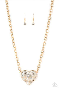 Paparazzi Accessories - Heartbreakingly Blingy Gold