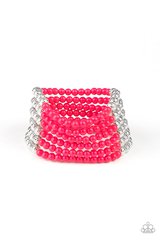 Paparazzi Accessories - LAYER It On Thick – Pink