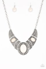 Paparazzi Accessories - Leave Your LANDMARK - White