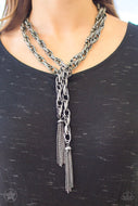 Paparazzi Accessories  for Attention Necklace -Gunmetal