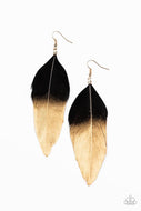 Paparazzi Accessories - Fleek Feather - Black
